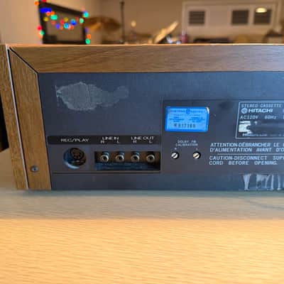 Hitachi Stereo Deck D-410 VU Metres Wooden Casing Fresh Full Servicing X Rare🎶 image 11