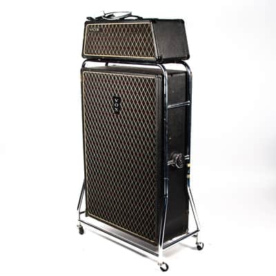 Vox Beatle Head and Super Beatle Cabinet With Heartbreakers Logo Owned by Mike Campbell image 3