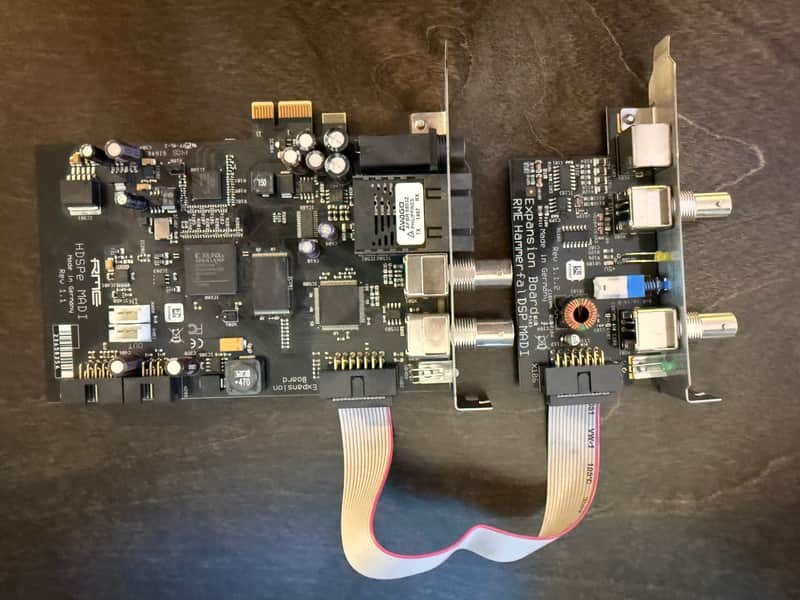 RME HDSPe MADI PCIe Card + Word Clock/MIDI Expansion Board – Untested Since 2016