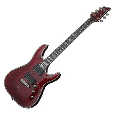 Schecter Hellraiser C-1 Electric Guitar Black Cherry image 1