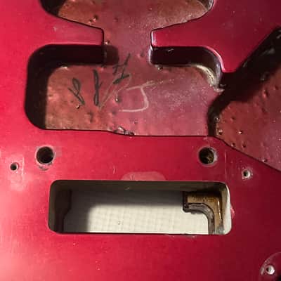 1984 Kramer USA Pacer Deluxe C Series Plate Candy Apple Red Guitar Body Floyd Ready image 4