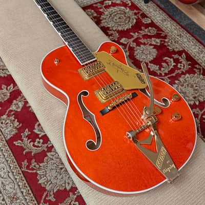 Gretsch G6120TG Players Edition Nashville Hollow Body Orange Stain 2022 w/ String-Thru Bigsby image 13