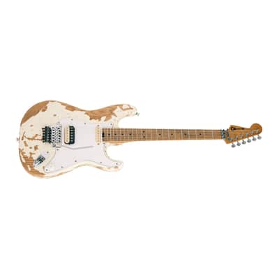 Charvel Henrik Danhage Limited Edition Signature Pro-Mod So-Cal Style 1 HS FR M Electric Guitar (White Relic) image 4