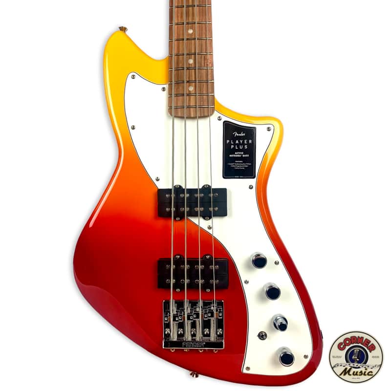 Fender Player Plus Active Meteora Bass 2022 Tequila Sunrise image 1