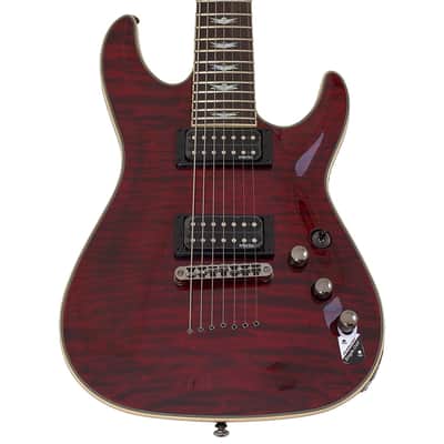 Schecter Omen Extreme-7 guitar in Black Cherry B-Stock 0408 image 3