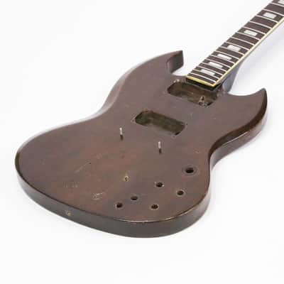 1972 Gibson SG Standard Walnut Body Factory Bigsby Deluxe Model Vintage Electric Guitar Husk Neck & Body Only for Project Repair Restoration image 3