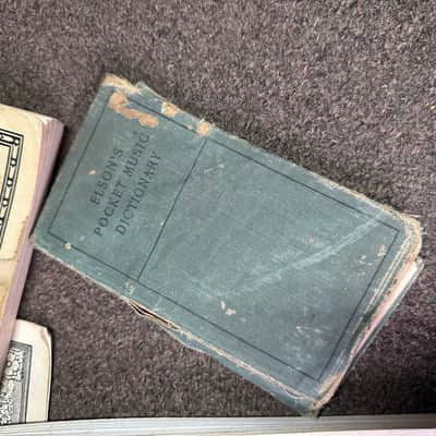 Vintage Antique Old Set of 6 Classical Piano/Vocal Books, Pocket Music Dictionary, G. Schirmer image 4