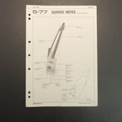Roland G-77 Bass Synthesizer Service Notes [Three Wave Music]