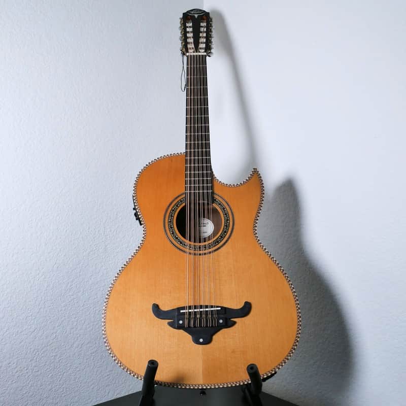 Oscar Schmidt OH52SE Acoustic-Electric Bajo Sexto w/ Gig Bag - Solid Cedar & Macassar Ebony image 1