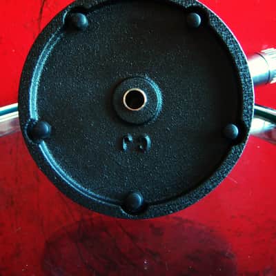 Vintage 1960's Claricon 38-504 dynamic Satin Chrome microphone w connector & desk stand Lafayette Olson Midland image 13