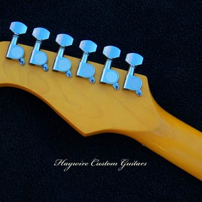 Beautiful Tahitian Coral Strat Classic+ Working Bridge Tone+7 Sound Switching + Treble Bleed + Matched Set of SRV Pickups +All Maple Neck +Very Low Action with Leveled, Crowned and Polished Frets+ Full Setup+'59 Roundback Neck Profile image 7