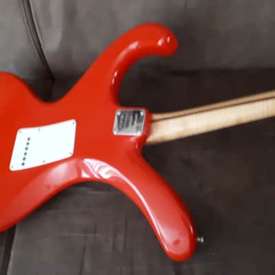 Sale!! 
Brian Eastwood Fender Bender Stratocaster Distortorcaster 1992 Fiesta red Unique Rare Nr.5 Custom Hand Made image 8
