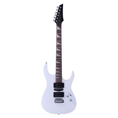 🎸+Amp! Unmarked "EyeBuzz" G Style Electric Guitar +Rosewood Fretboard +Cable!🎸 image 3