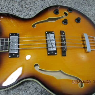 Hofner Contemporary Series Verythin Bass, Rosewood Fretboard, 2006 - 2026 - Antique Sunburst image 1