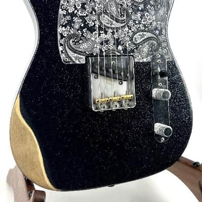 Fender Brad Paisley Road Worn Esquire Black Sparkle W/ Bag Serial#: MX22023253 image 2