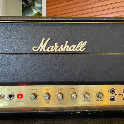 Marshall JMP 1959 Super Lead 2-Channel 100-Watt Guitar Amp Head 1967 - 1975 - Black image 7