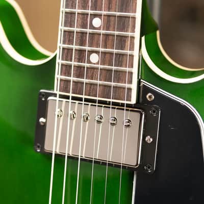 Gibson ES-335 Semi-Hollow Electric Guitar - Spearmint with Hardshell Case image 8