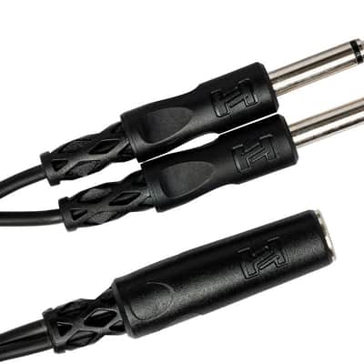 HOSA YPP-106 Y Cable, 1/4 In TSF To Dual 1/4 In TS image 2