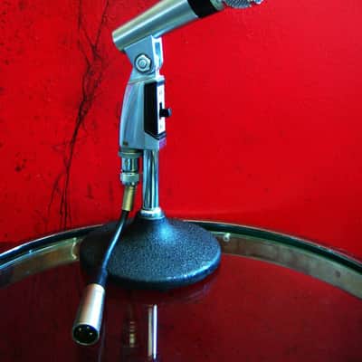 Vintage 1970's Shure 565S dynamic cardioid microphone Low Z Satin Chrome w accessories SM58 565SD 565 # 3 image 7