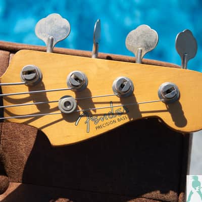1991 Fender PB-62 '62 Precision Bass Reissue - Candy Apple Red - Made in Japan (FujiGen) Pro Set Up w Perfect Frets/Action/Intonation! image 2