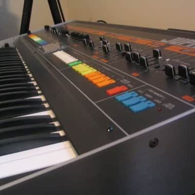 Roland Jupiter 8  1981 - Metallic 12 bit w/ Encore MIDI