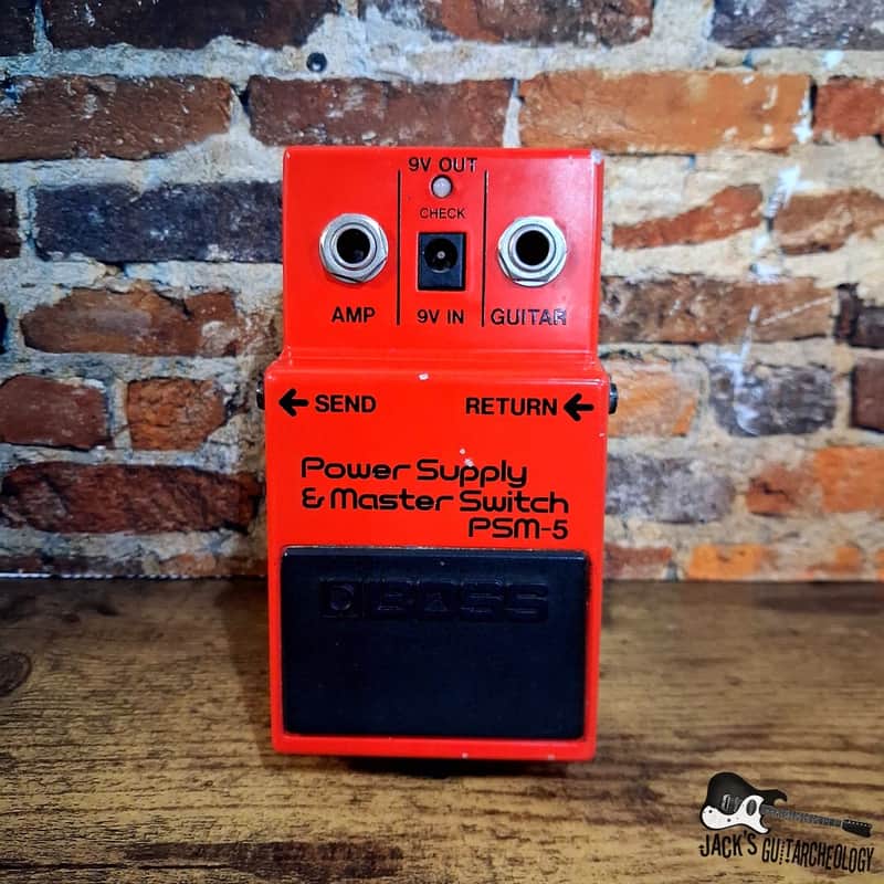 Boss PSM-5 Power Supply & Master Switch MIJ *USED* (1980s - Red) image 1