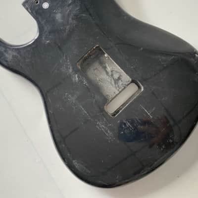 Black Basswood Guitar Stratocaster Strat Style Body image 5