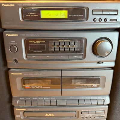 Panasonic AUDIOPHILE SA-DH30 Stereo CD Changer Cassette Deck Stereo System Works image 4