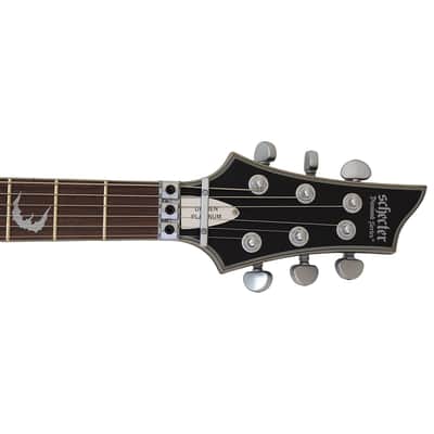 Schecter Damien Platinum-6 FR S guitar in Satin Black B-Stock 1073 image 4