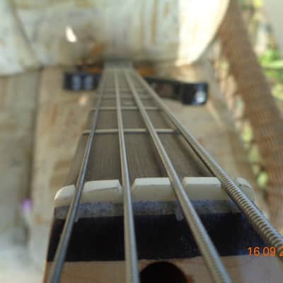 Bass guitar: Ricky styled musicman bridged custom made bass image 9