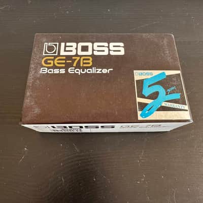 Boss GE-7B Bass Equalizer (1987) - Black Label - Made in Japan - Excellent ! image 14