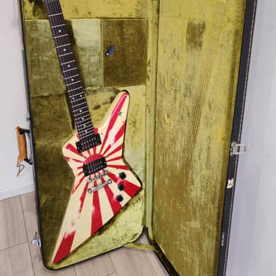 1978 Greco EX800 Relic Rising Sun JAPAN - Van Halen Ibanez Destroyer 2459 Lawsuit Era Explorer - Original Hardcase image 1