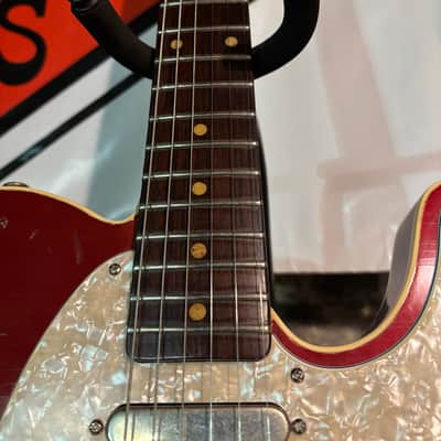 Karge Guitars T style 2024 - Aged DuPont Duco ‘57 Chevrolet Maroon image 8