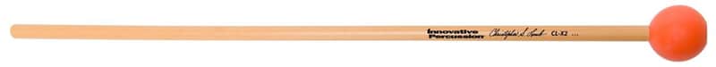 Innovative Percussion - CL-X2 - Medium Dark Xylophone Mallets - 1" Synthetic Top-Weighted - Orange - Rattan image 1