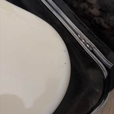 1976 Fender Precision Bass Left-Handed refin nitro olympic white image 15