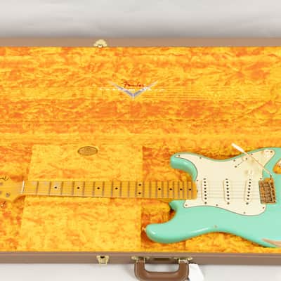 2021 Fender Custom Shop Ltd Ed 62 Stratocaster, Faded/Aged Sea Foam Green image 4