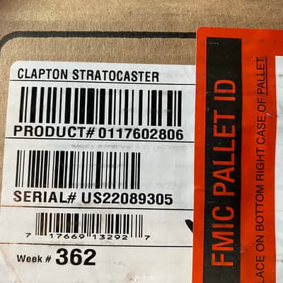 Fender Eric Clapton Artist Series Stratocaster Vintage Noiseless Pickups Black #US22089305 8lbs, 1oz image 8