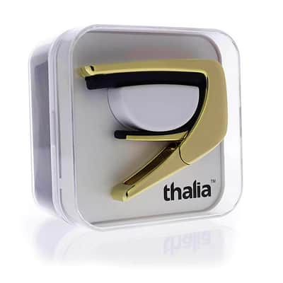Thalia 24K Gold Guitar Capo - Flamed Maple Waves image 4