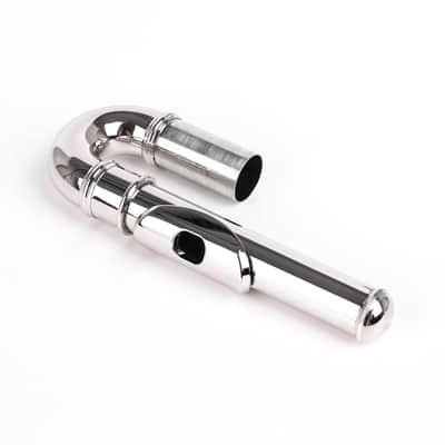 Silver Joint Diameter 0.79Inch Nickel-Plated Flute Curved Head Joint Musical Accessories image 3
