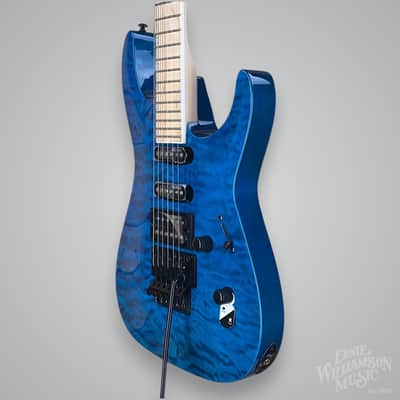 ESP LTD MH-203 QM Electric Guitar - See Thru Blue image 2