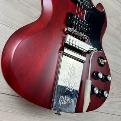 Gibson SG Standard '61 Faded with Maestro Vibrola - Vintage Cherry Satin image 3