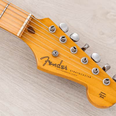 1991 Fender '54 Stratocaster ST54-900 Sunburst Lacquer w/ American Vintage Pickups & Case, Japan MIJ Fujigen image 4