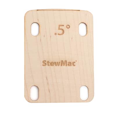 StewMac Neck Shims for Guitar, Shaped - 6 Pack of 0.50 Degree Shims image 2