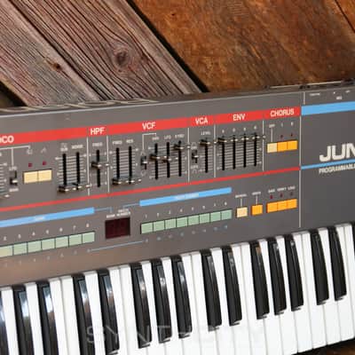 (Serviced) Roland Juno-106 61-Key Programmable Polyphonic Synthesizer 1984 - 1985 - Black image 5