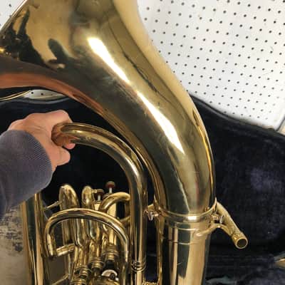 Conn Constellation Four Valve Baritone (euphonium) with Case and Mouthpiece - plays excellently image 12