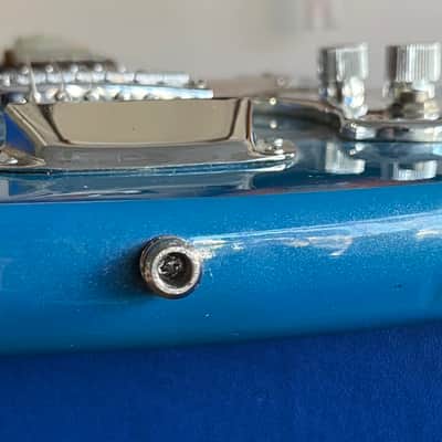 Vintage 1960s Kingston Kawai Teisco Swinga Style~S1T Hound Dog Offset Dbl Cutaway Guitar Ocean Blue All Original! ** SEE VIDEO** image 21