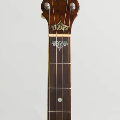 Fairbanks Senator No. 1 5 String Banjo (1905), ser. #23077, brown alligator chipboard case. image 9