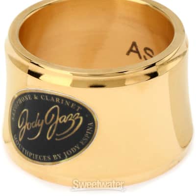 JodyJazz AS1 Power Ring Ligature with Cap for Hard Rubber Alto Saxophone Mouthpiece - Gold (JJASRMPRGCapd2) image 6