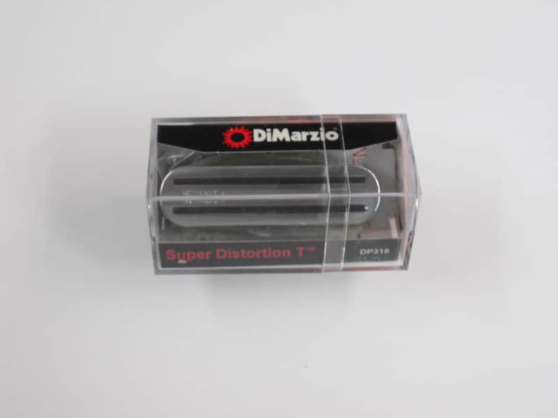 DiMarzio Super Distortion T Telecaster Bridge W/Chrome Cover & Black Rails DP318 image 1