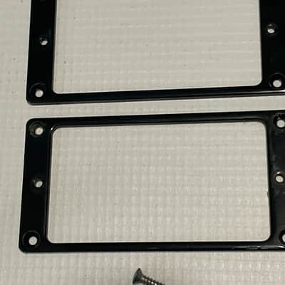 2000's Korean Ibanez S520EX S Series Guitar Black Humbucker Pickup Mounting Ring Set image 3